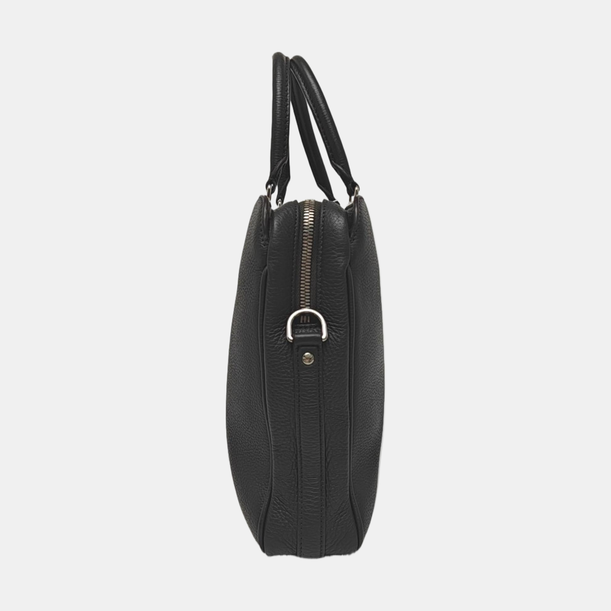 Calfskin Top Handle Bag Gray