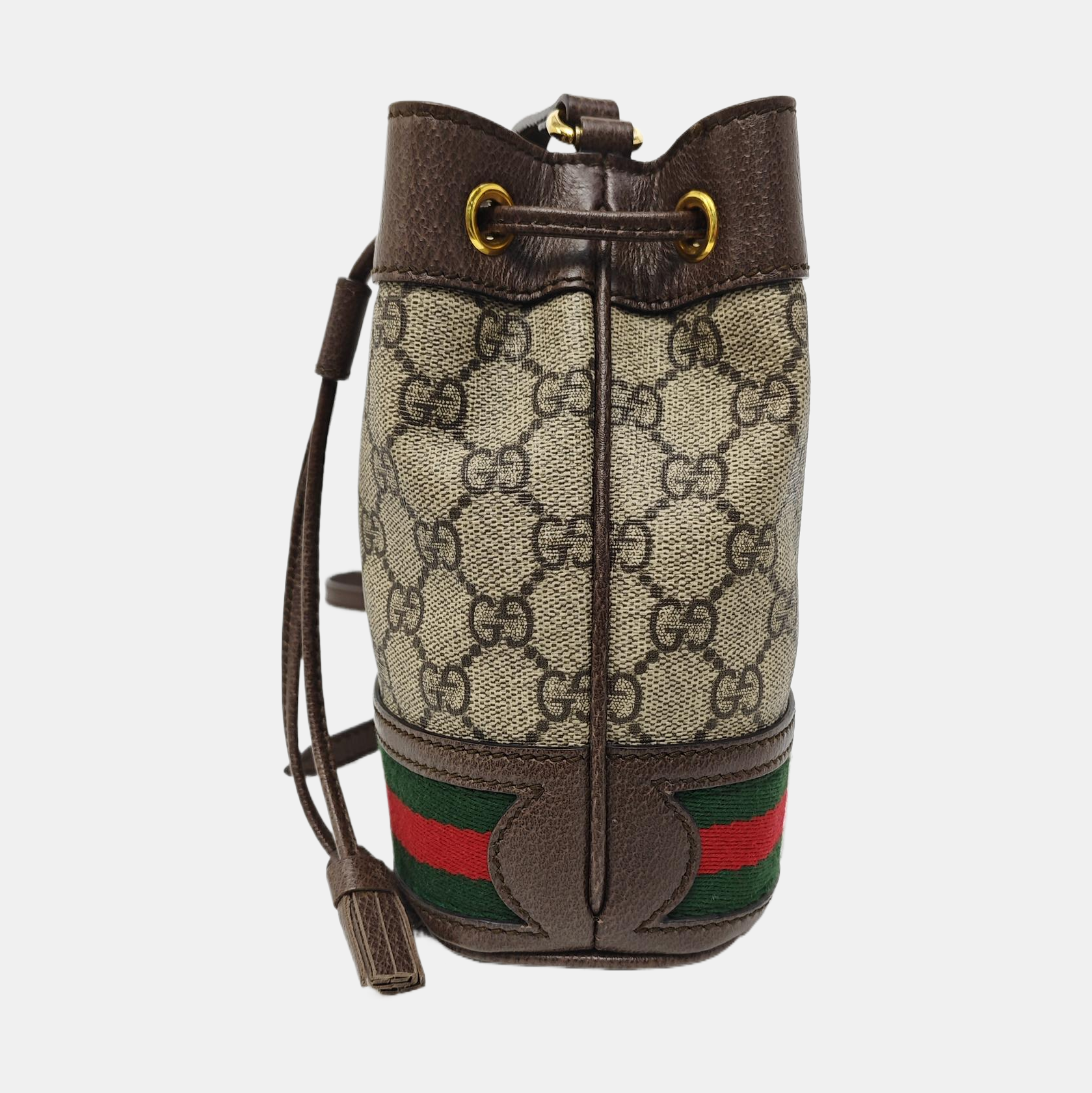 Ophidia Mini Monogram Coated Canvas Beige