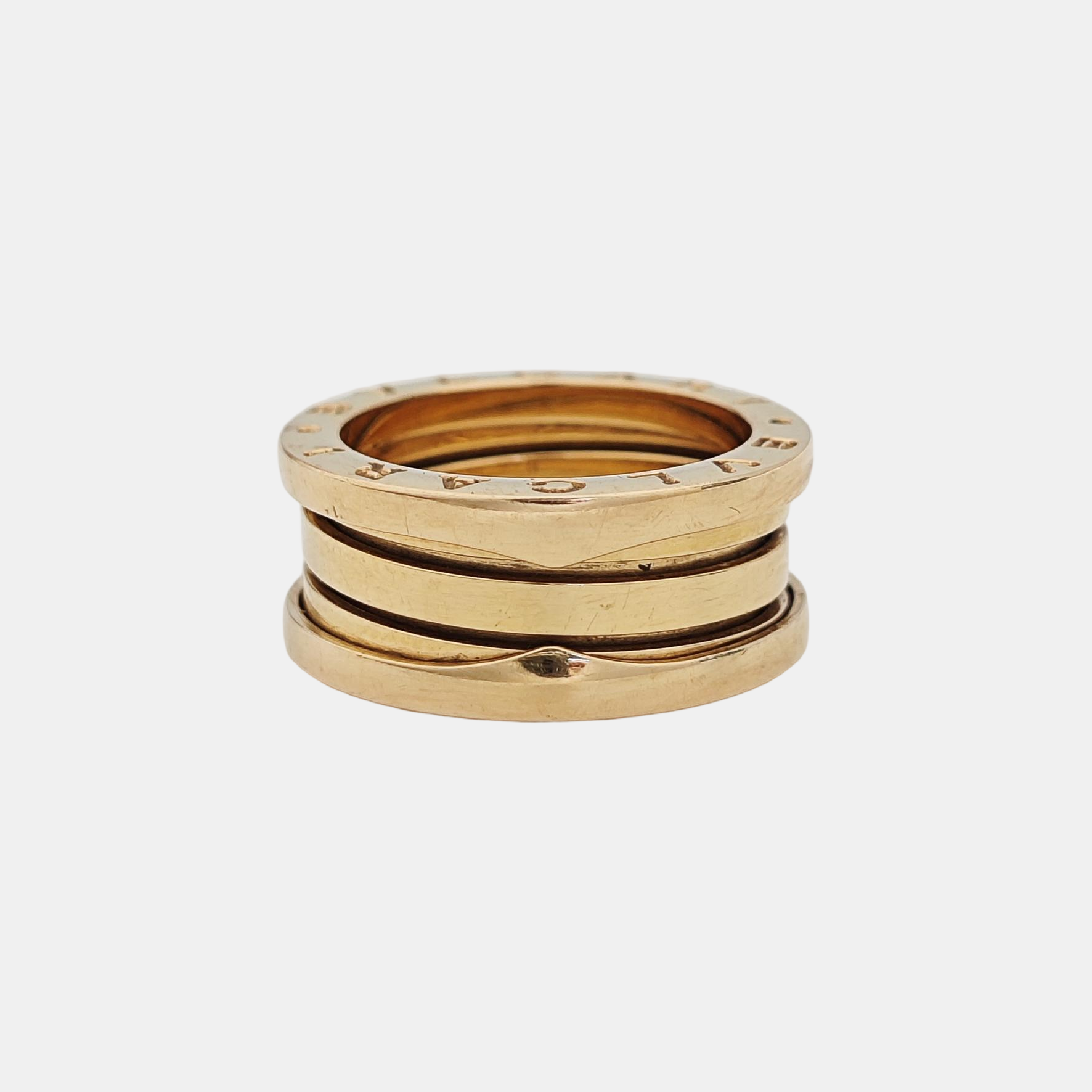 B.ZERO1 18k Rose Gold Ring EU 51