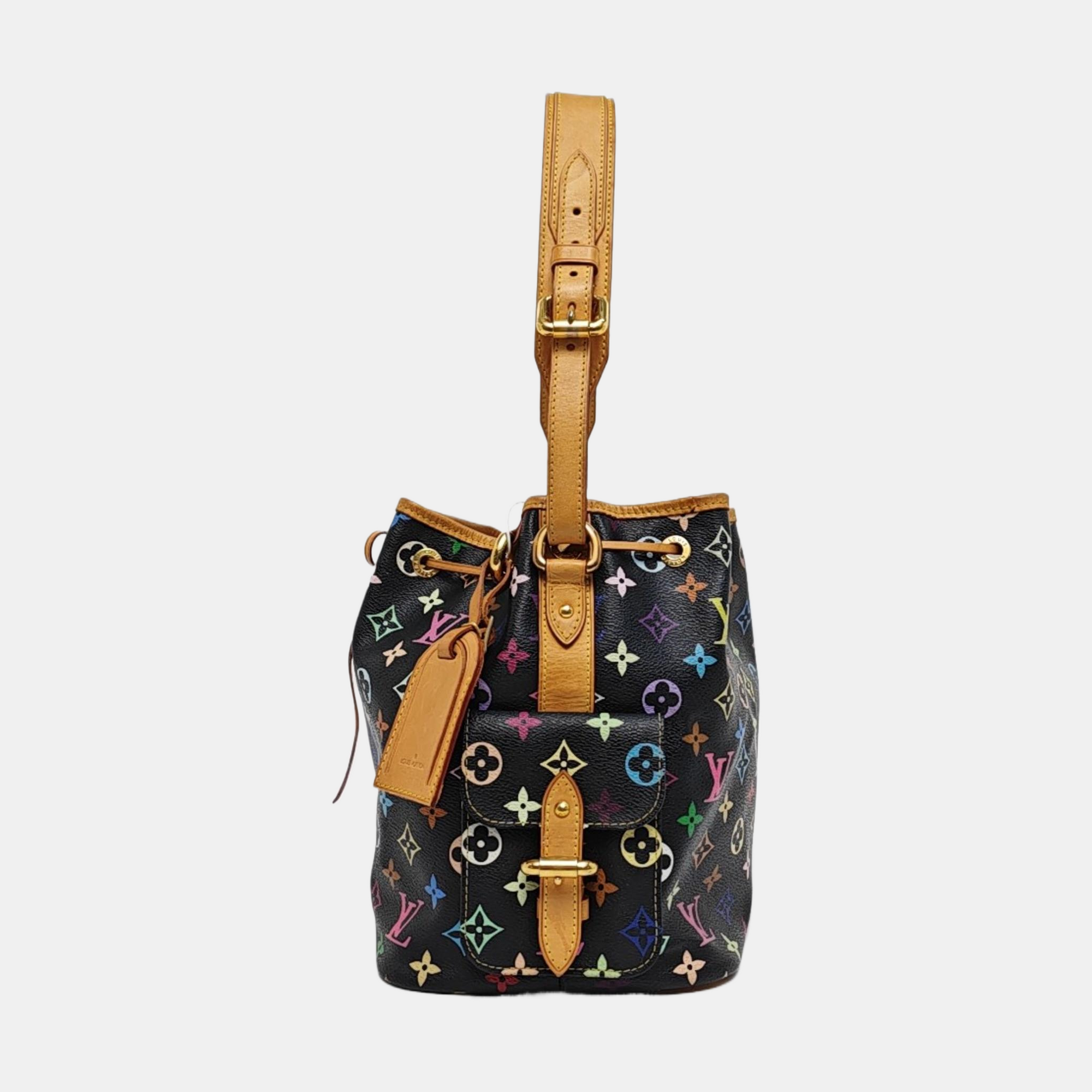 LV × TM NÉONOÉ MM Monogram Coated Canvas Black