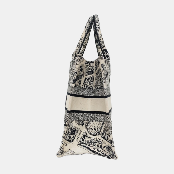 Book Tote Medium Canvas White