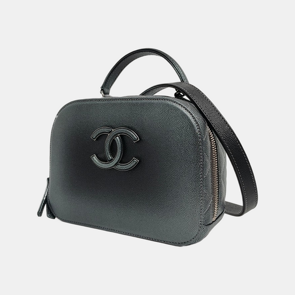 Quilted Grained Calfskin Gray