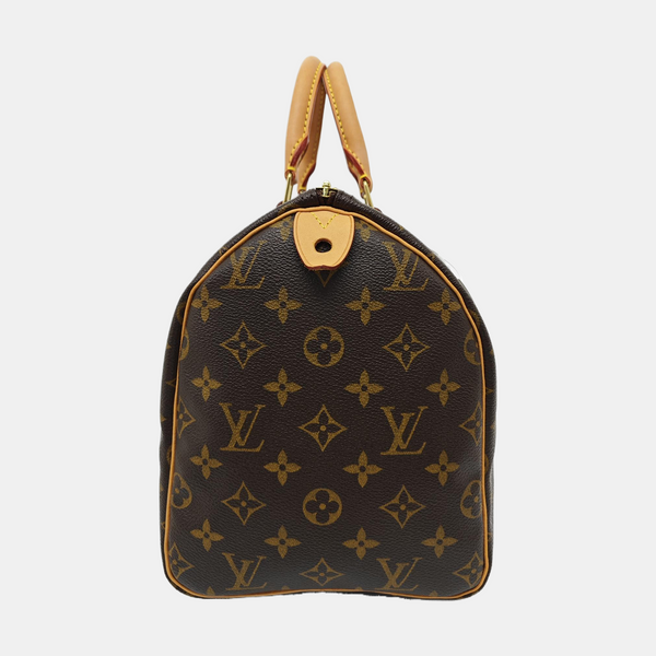 SPEEDY 30 Monogram Coated Canvas Brown