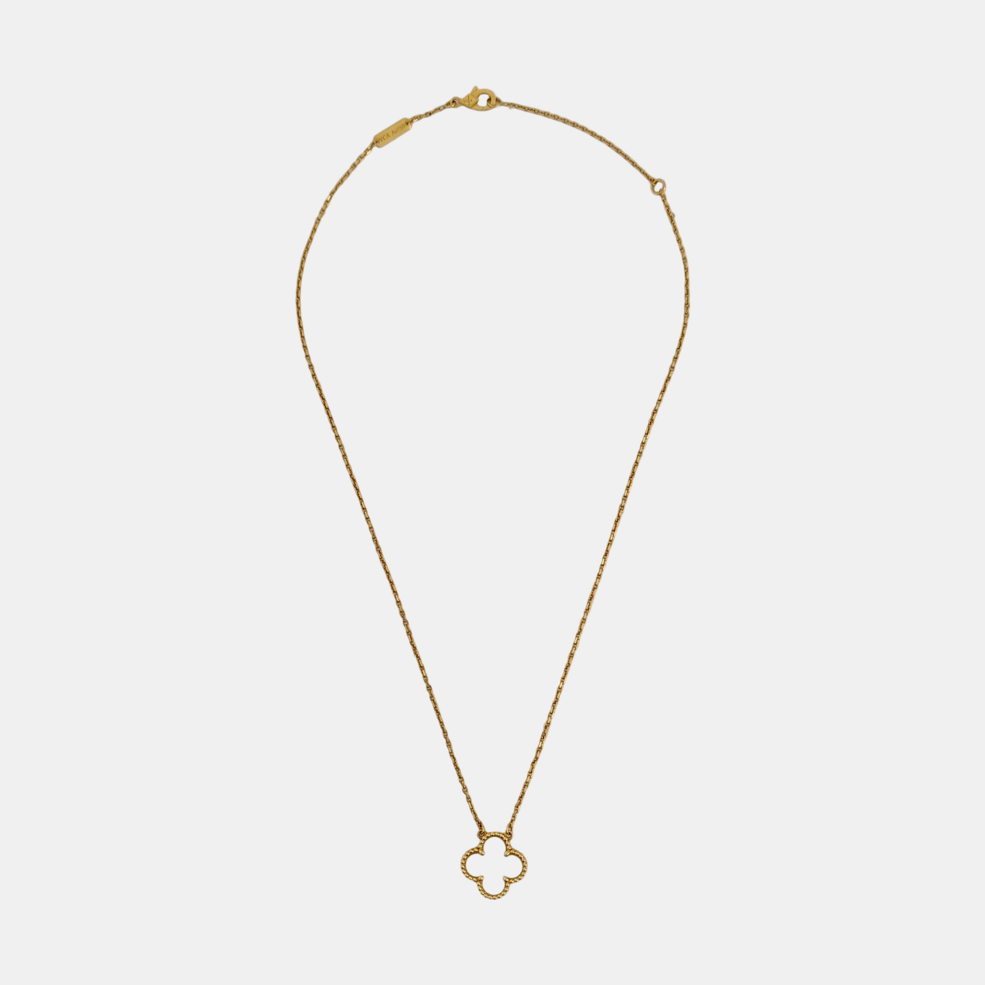 Vintage Alhambra 18k Gold Necklace