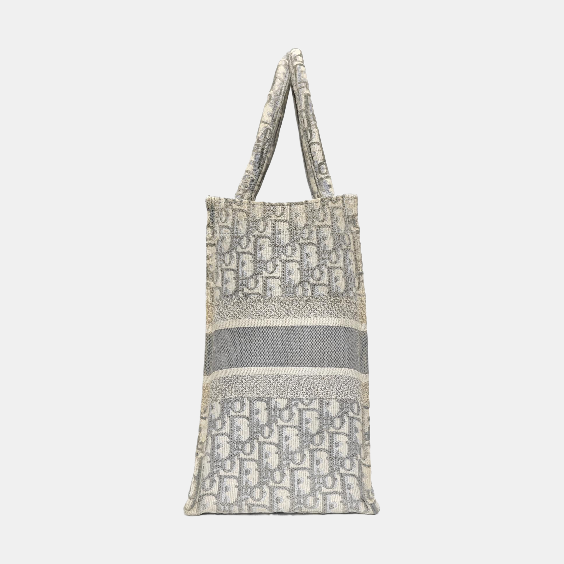 Book Tote Medium Oblique Canvas Gray