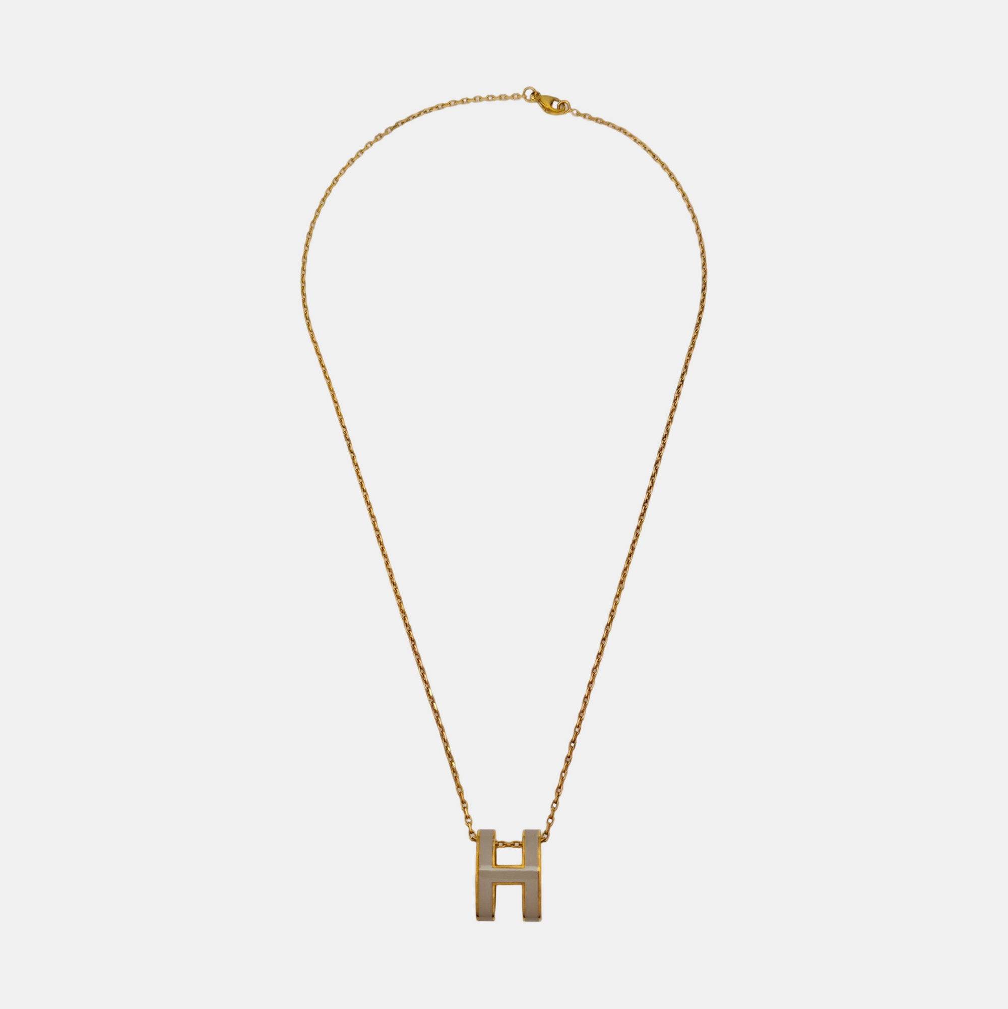 Pop H Metal Gold Necklace