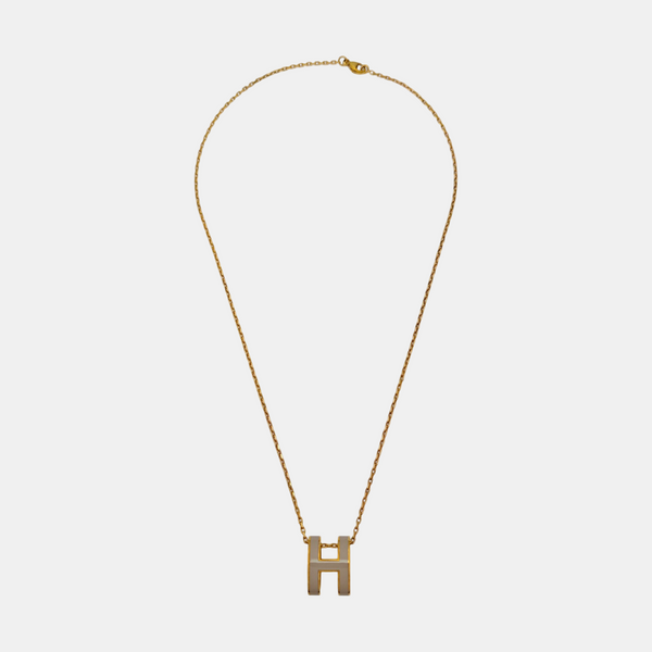 Pop H Metal Gold Necklace