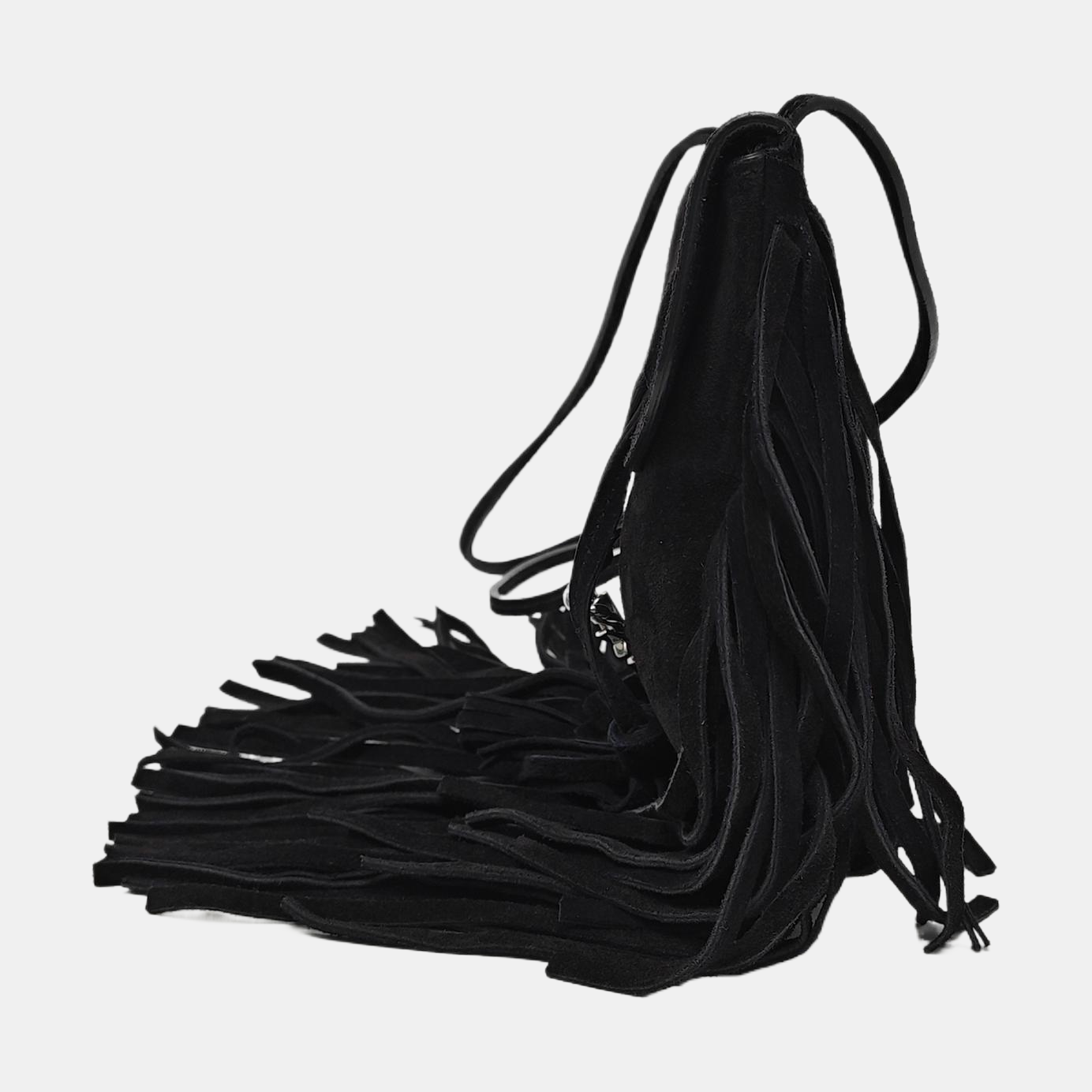 Suede Shoulder Bag Black