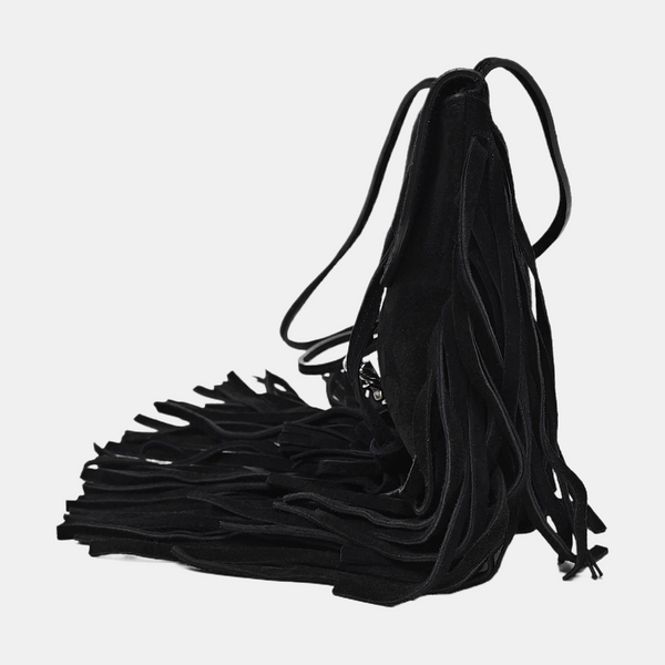 Suede Shoulder Bag Black