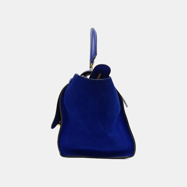 TRAPEZE Medium Calfskin Blue