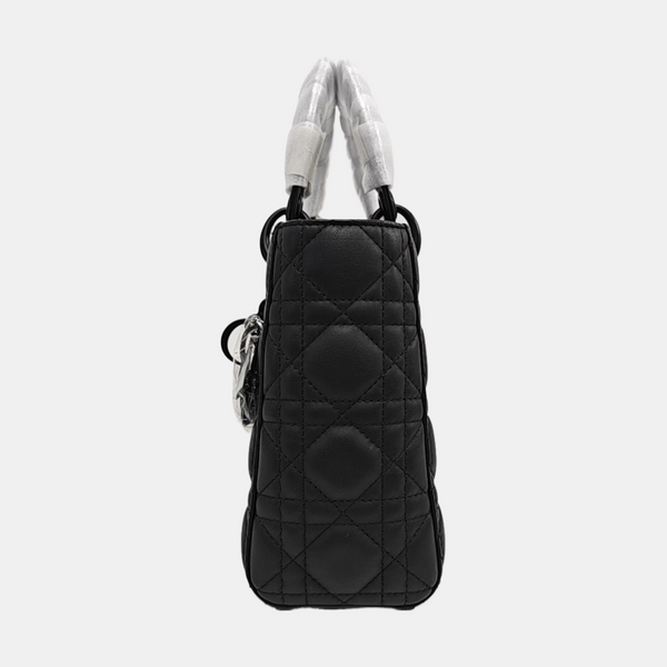 Lady Dior Small Cannage Calfskin Black