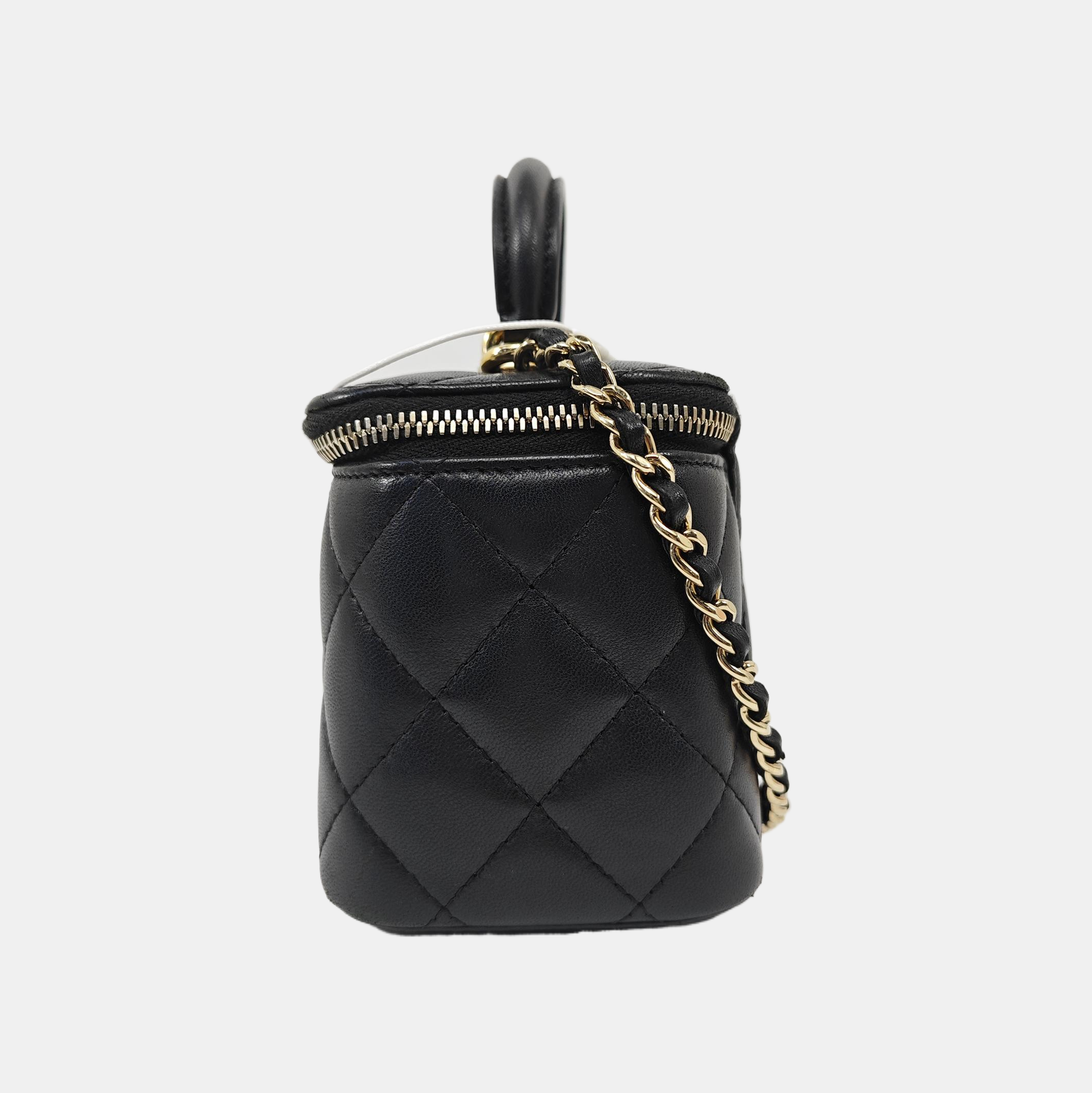 VANITY CASE Small Quilted Lambskin Black