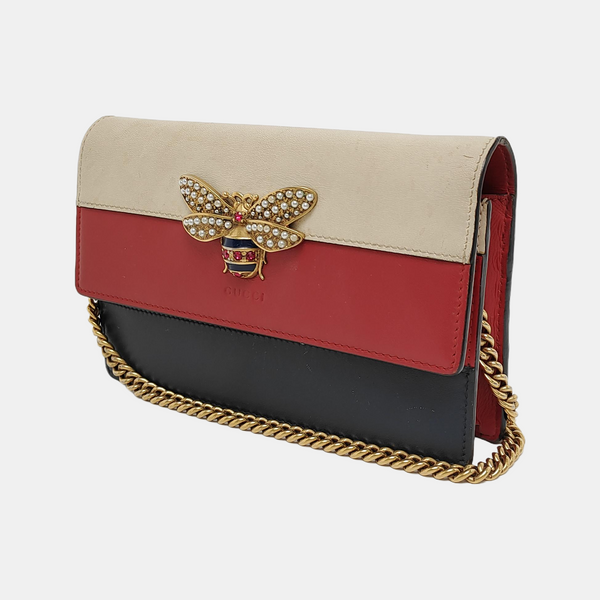 Queen Margaret Minibolsa de piel de becerro Multicolor