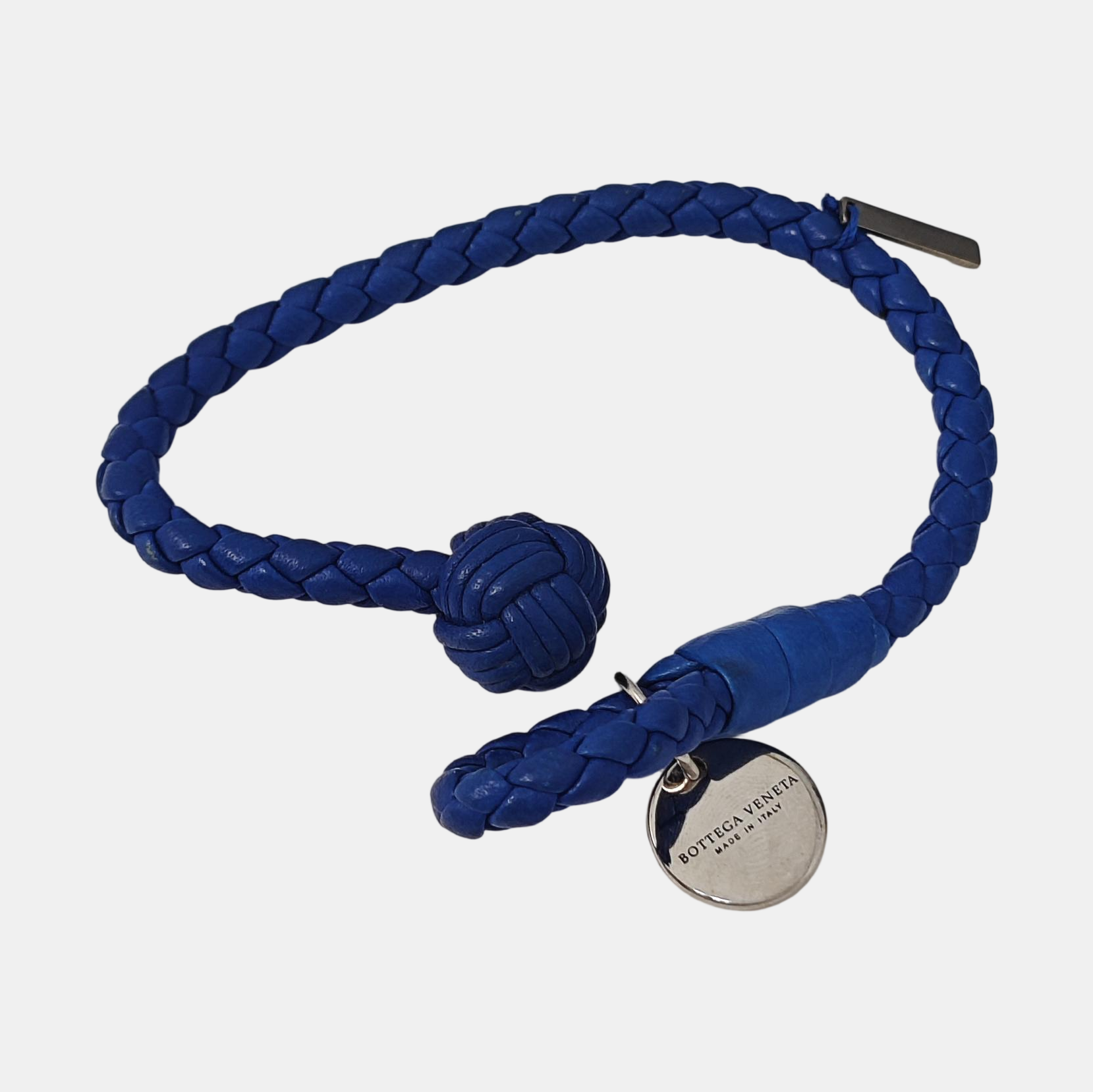 Leather Blue Bangle