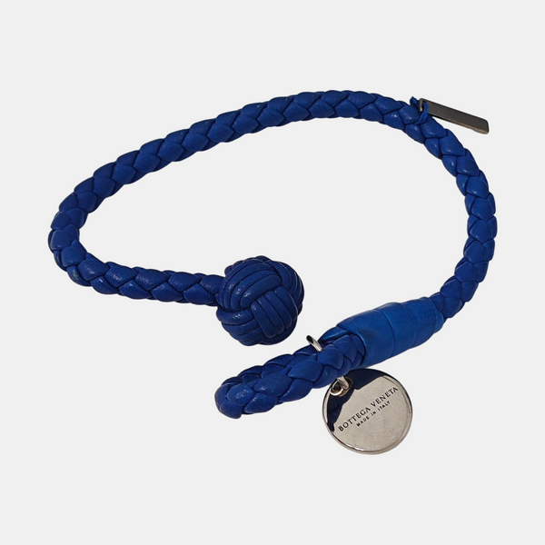 Leather Blue Bangle