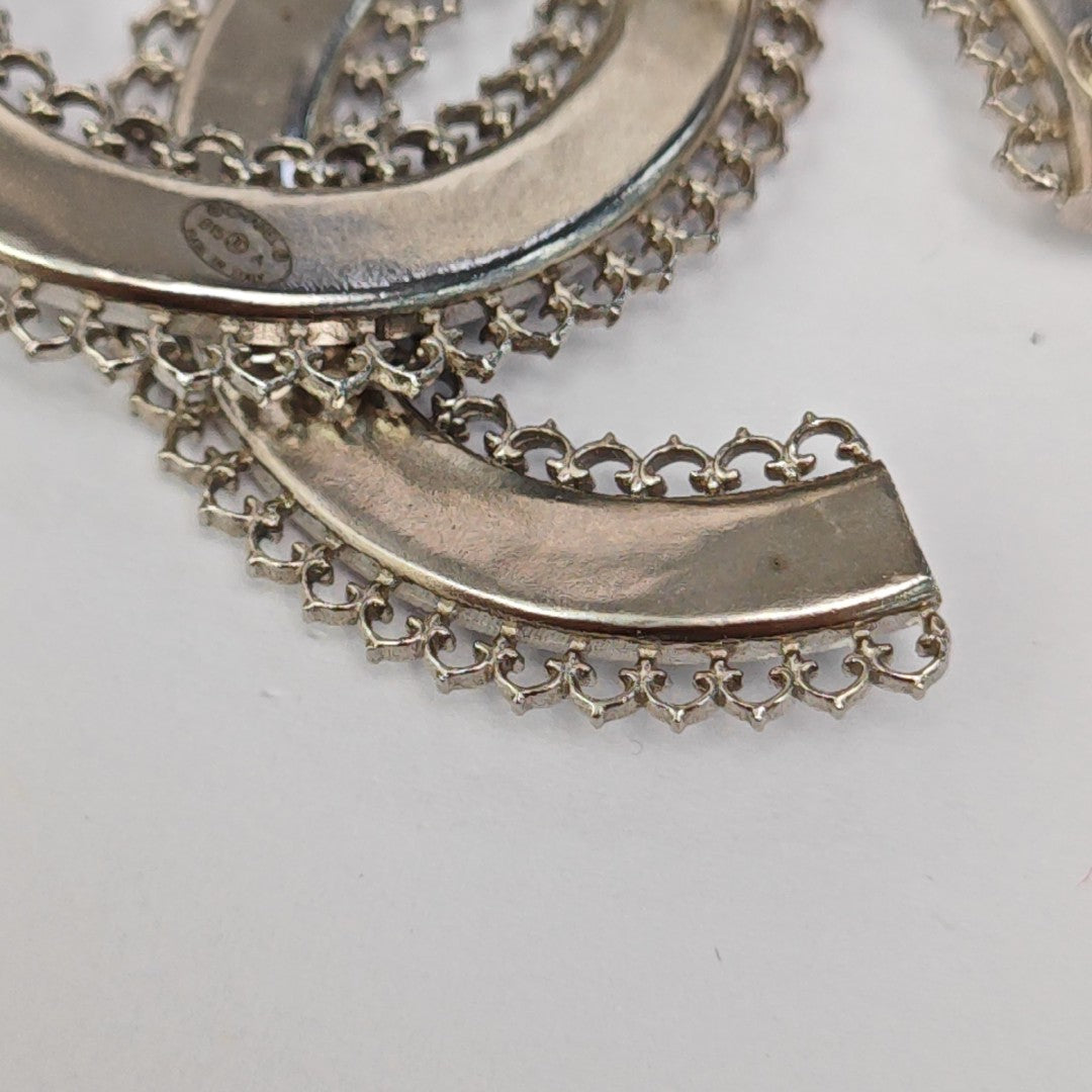 Metal Silver Brooch