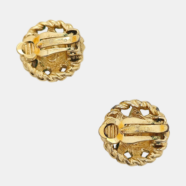 Metal Gold Clip On Earrings