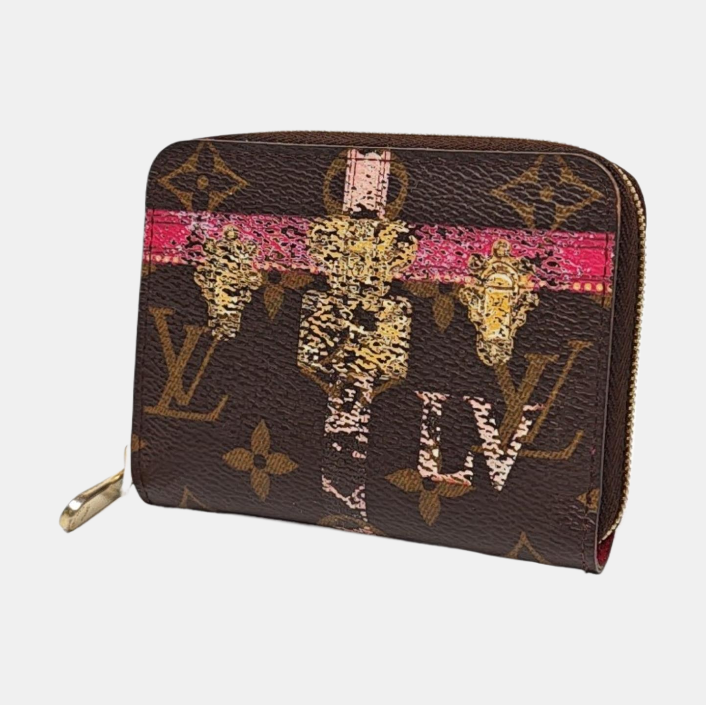 ZIPPY Monogram Coated Canvas Brown Wallet