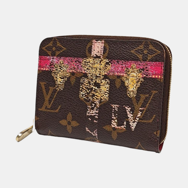 ZIPPY Monogram Coated Canvas Brown Wallet