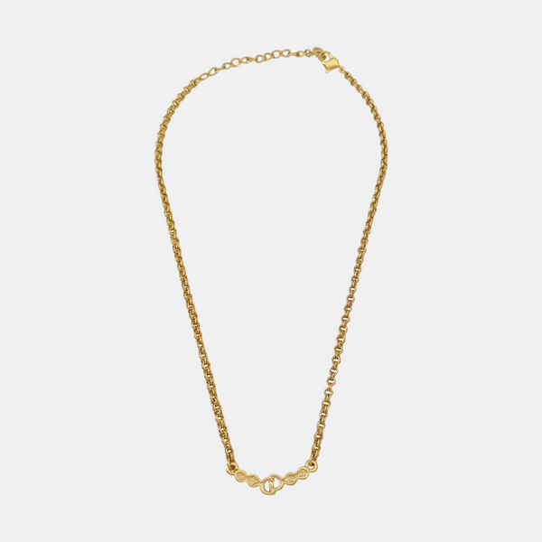 Petit CD Metal Gold Necklace