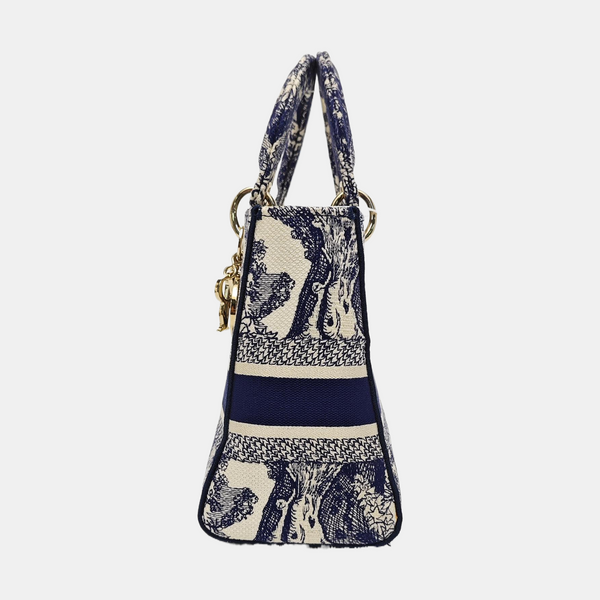Lady D-Lite Medium Canvas Blue