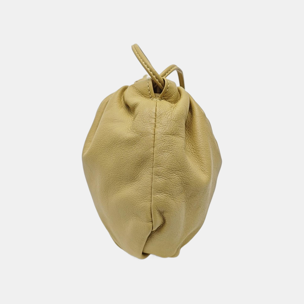 Calfskin Shoulder Bag Beige