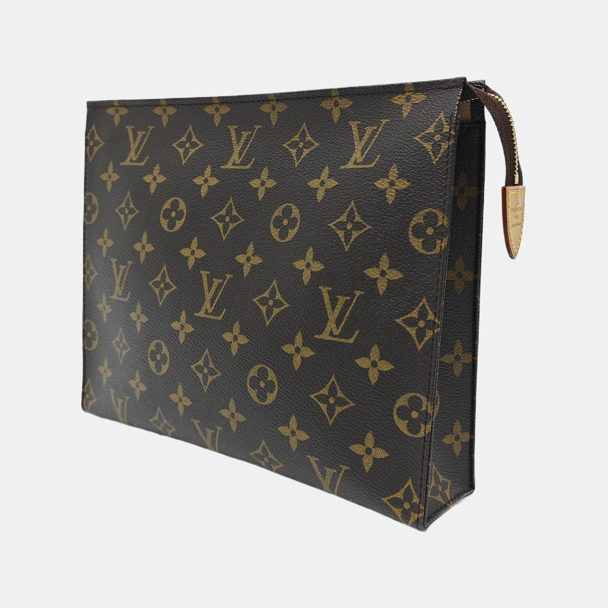 TOILET POCKET 26 Monogram Coated Canvas Brown