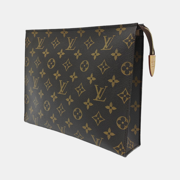 TOILET POCKET 26 Monogram Coated Canvas Brown