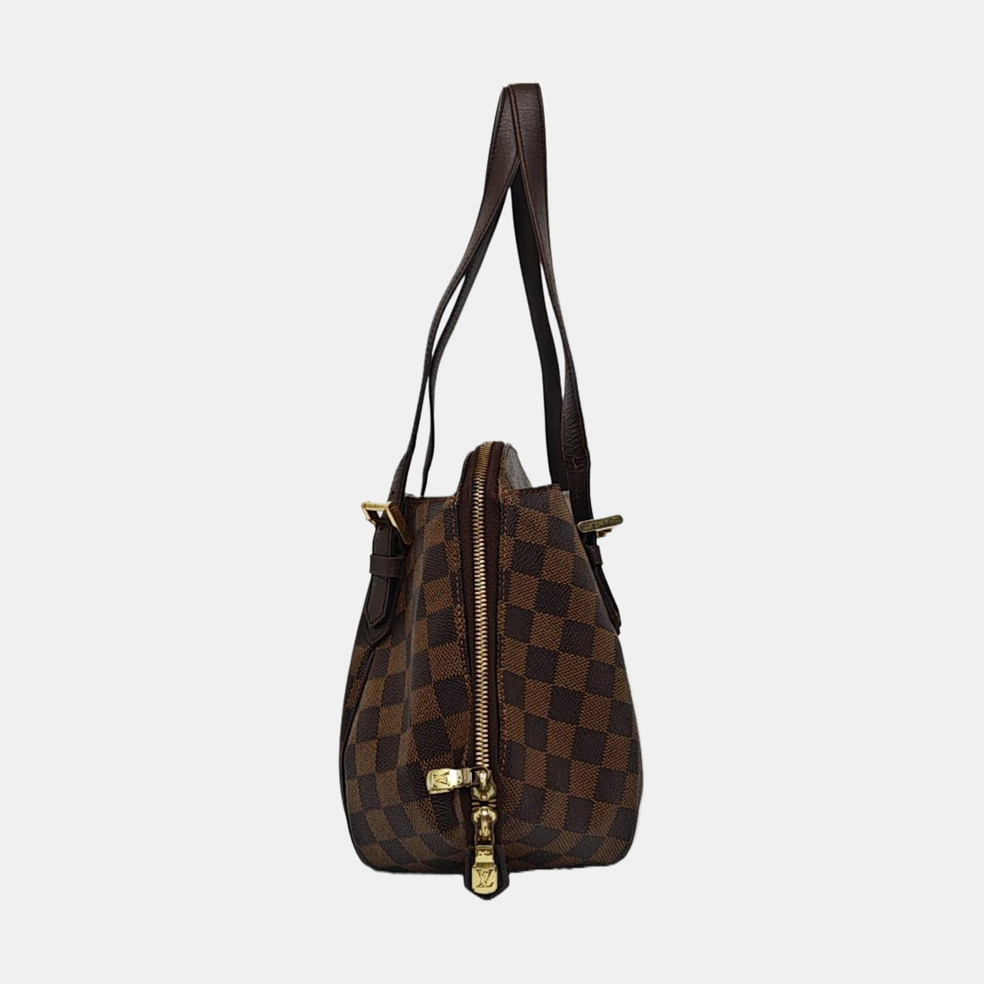 RIVINGTON Damier Ebene Coated Canvas Brown