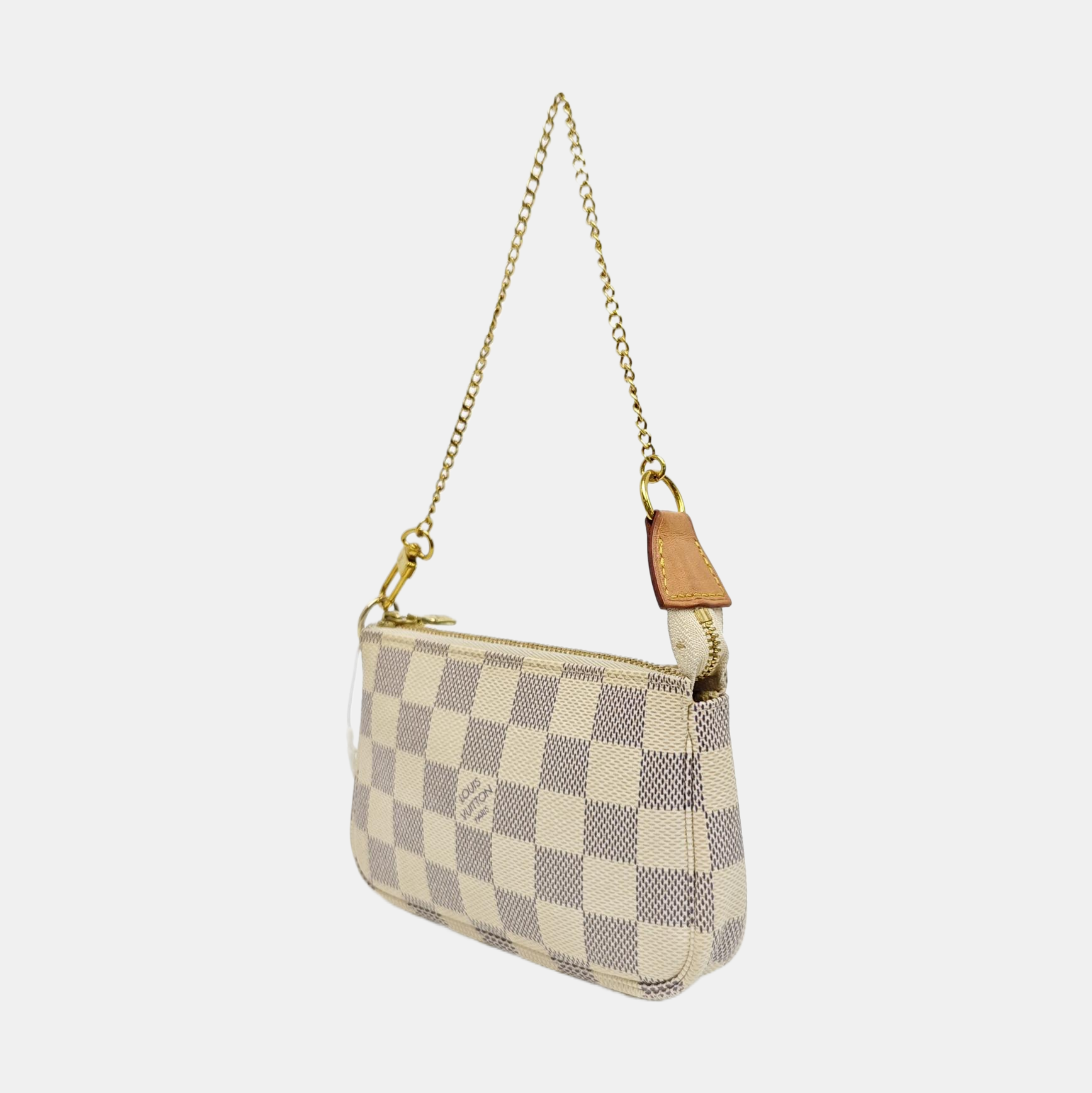ACCESSOIRES Mini Damier Azur Coated Canvas White