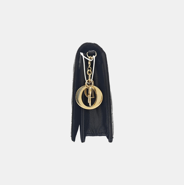 Lady Dior Small Cannage Lambskin Black