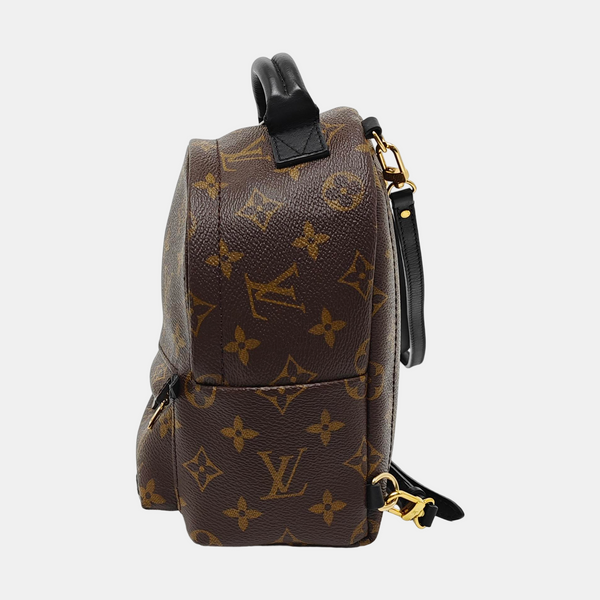 PALM SPRINGS Mini Monogram Coated Canvas Brown