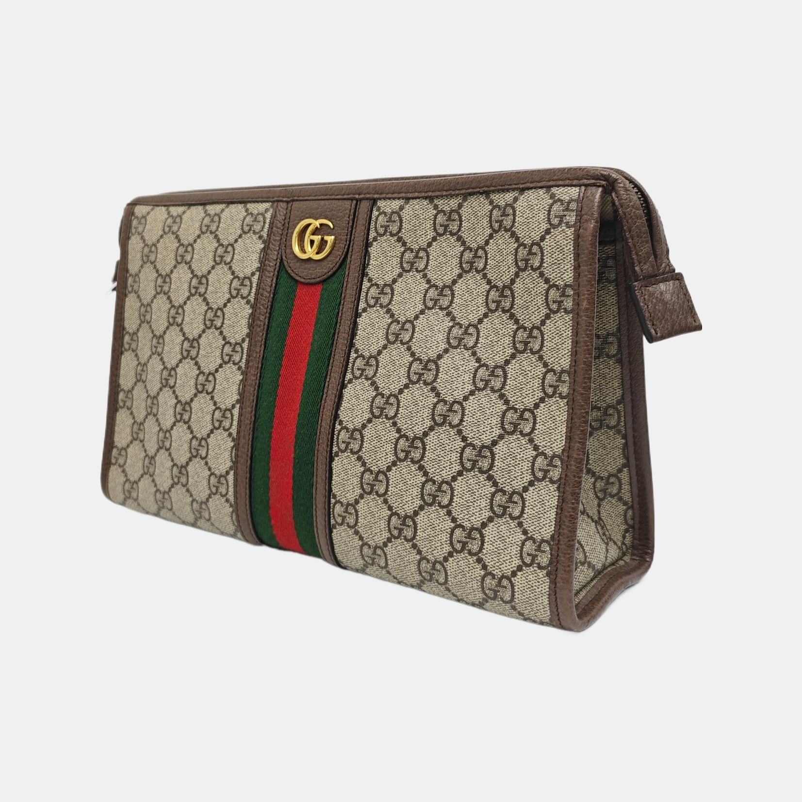 Ophidia Small Monogram Coated Canvas Beige