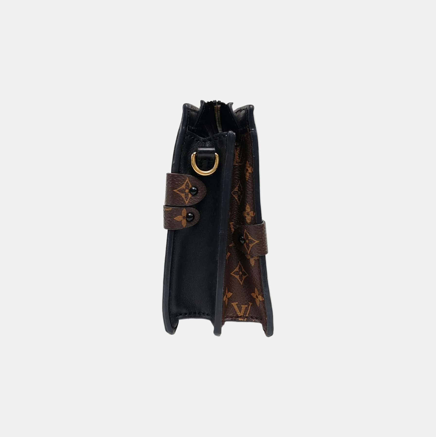 TRUNK Monogram Coated Canvas Brown