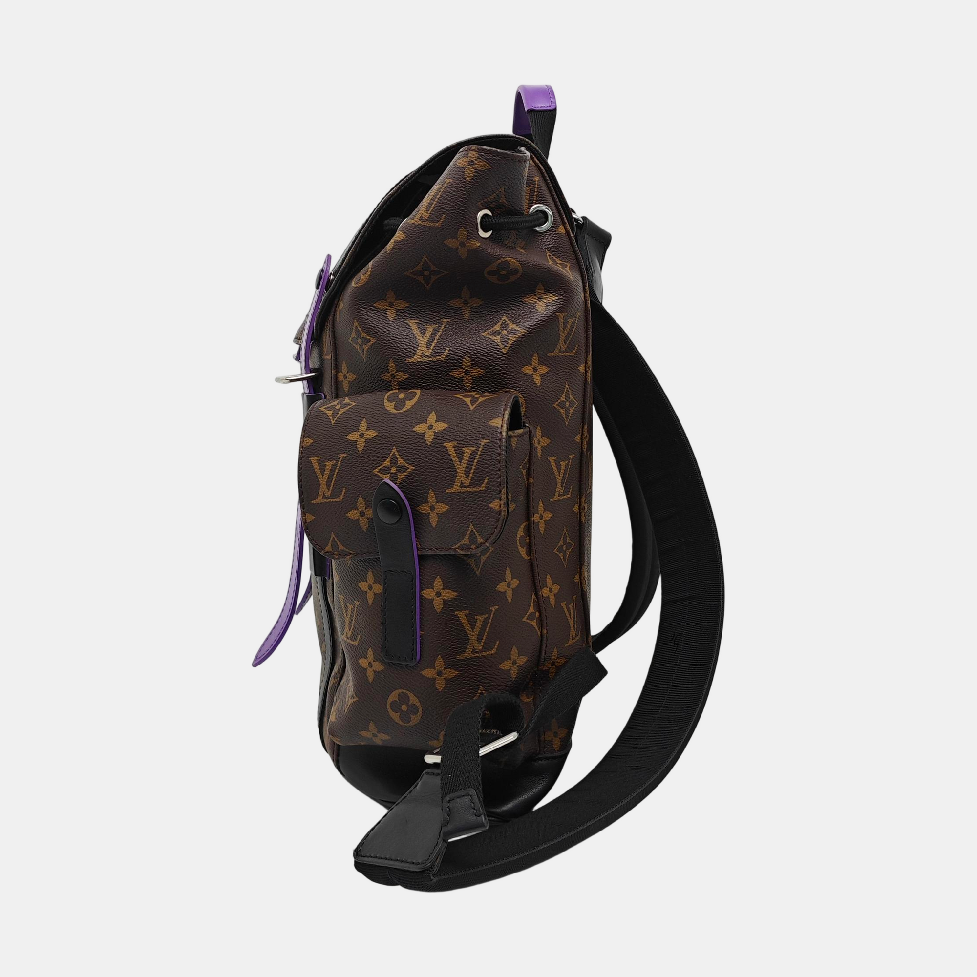 CHRISTOPHER PM Monogram Coated Canvas Brown