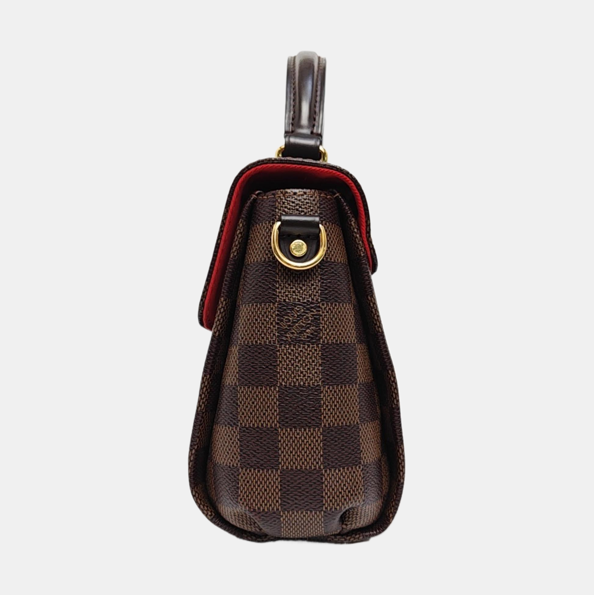 CROISETTE Damier Ebene Coated Canvas Brown