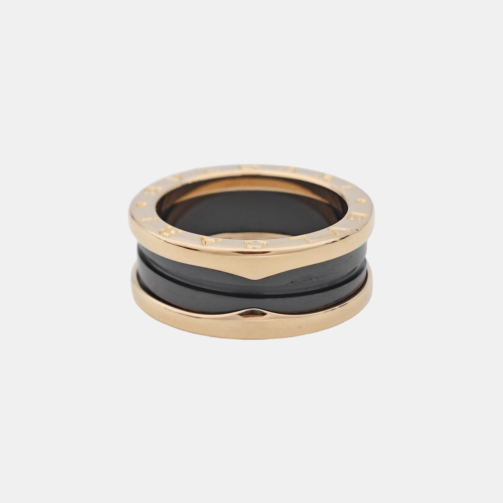 B.ZERO1 18k Rose Gold Ring EU 52