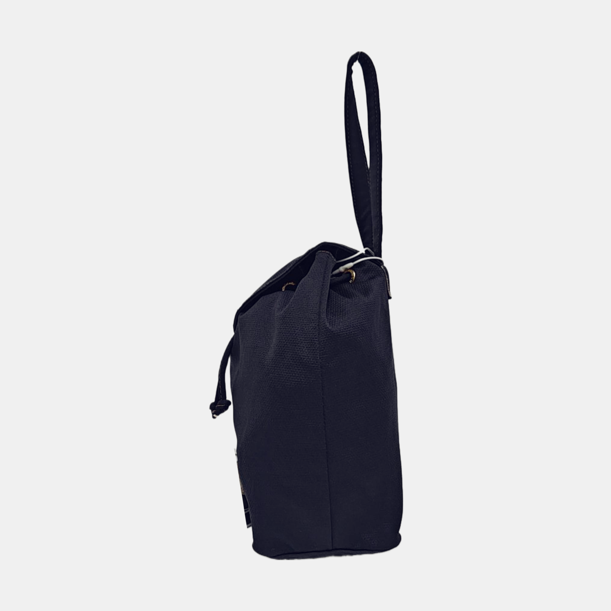 Fabric Top Handle Bag Blue