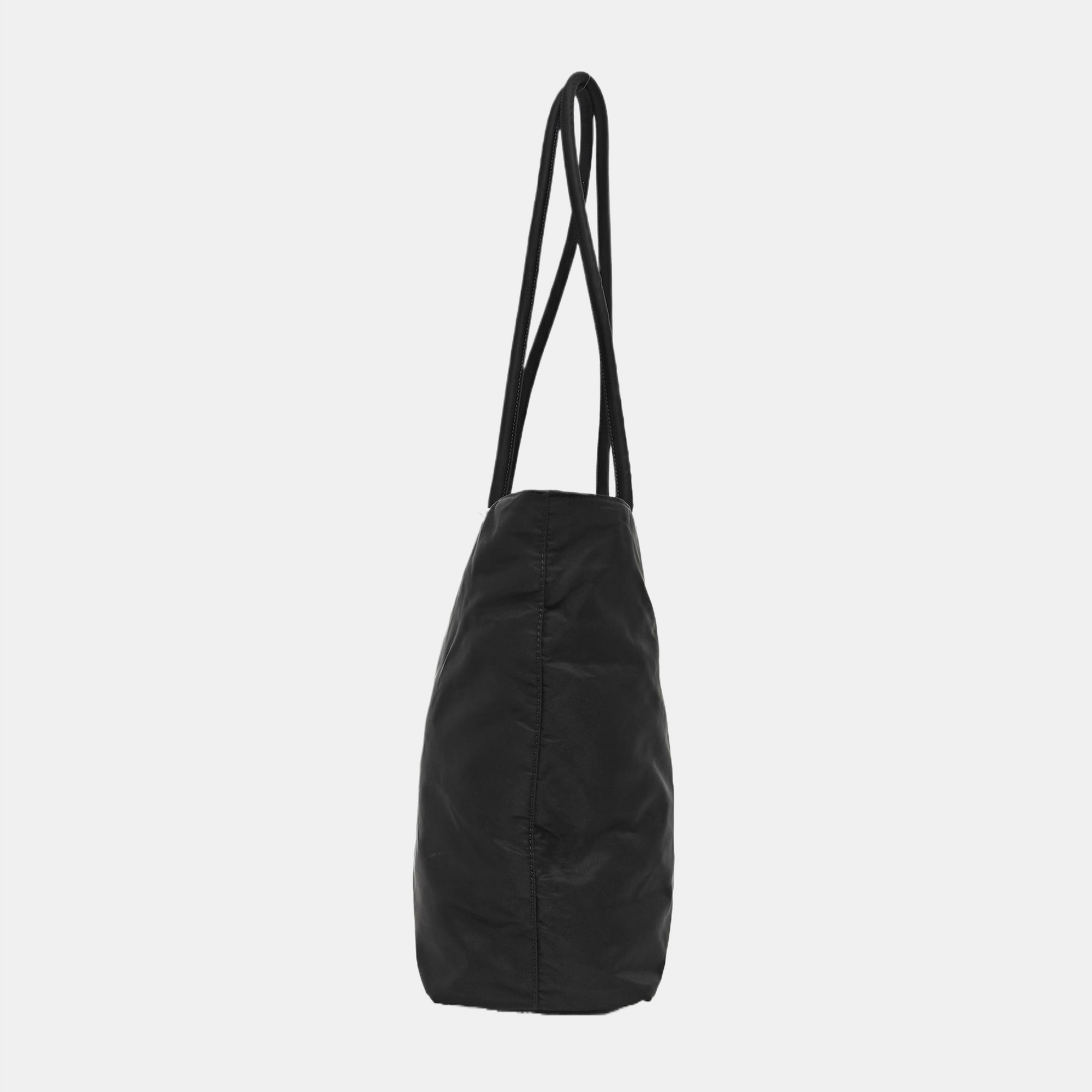 Nylon Shoulder Bag Black