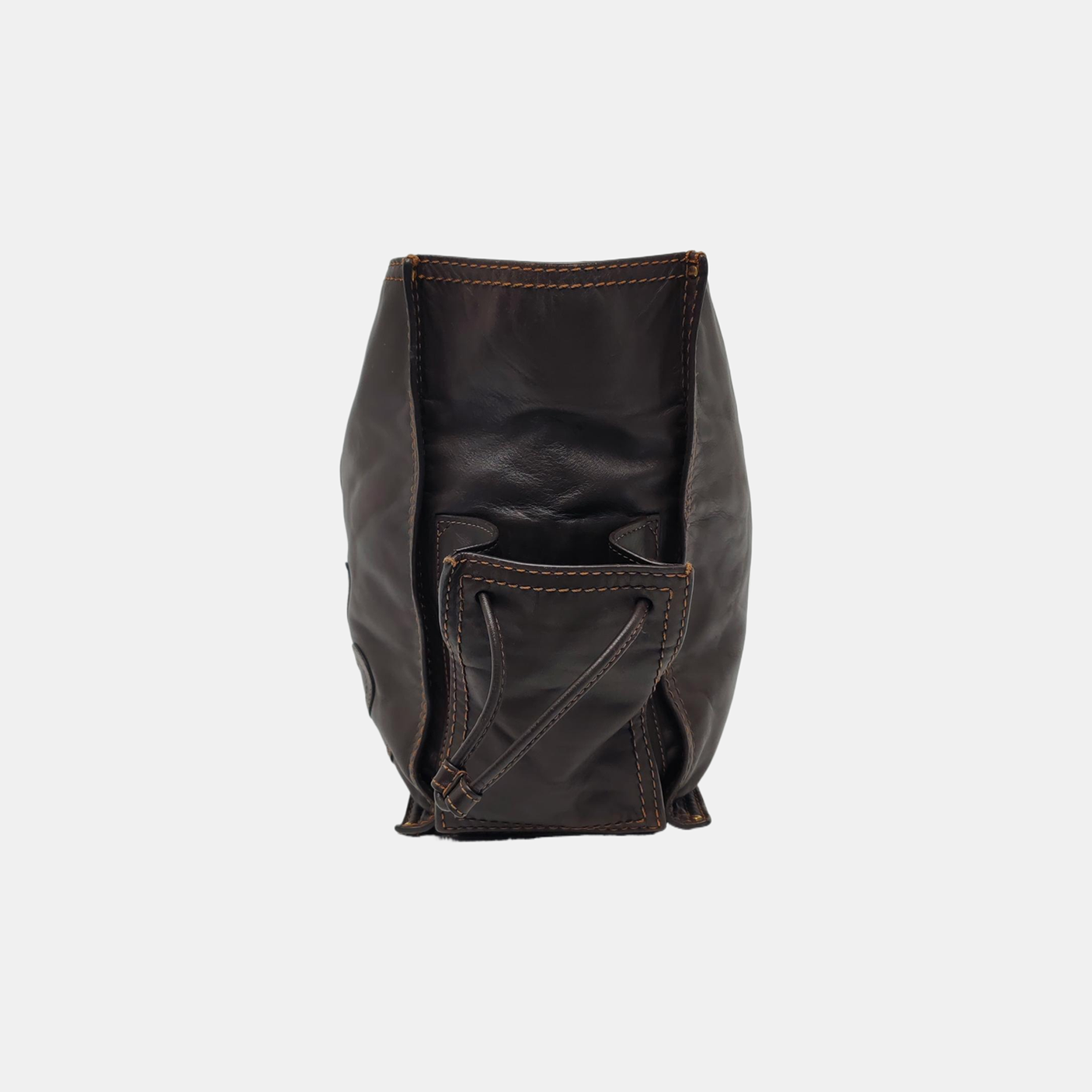 Calfskin Tote Bag Brown