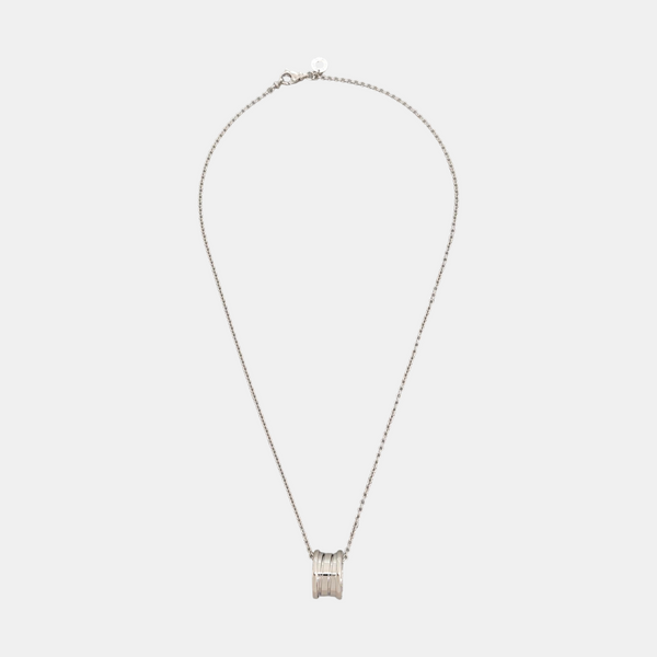 B.ZERO1 18k White Gold Silver Necklace