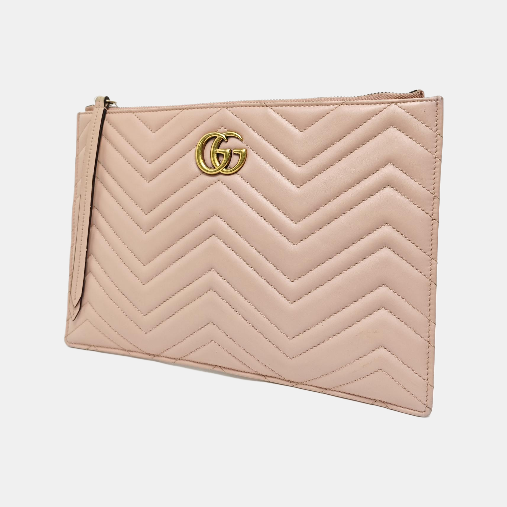 GG Marmont Large Quilted Calfskin Pink