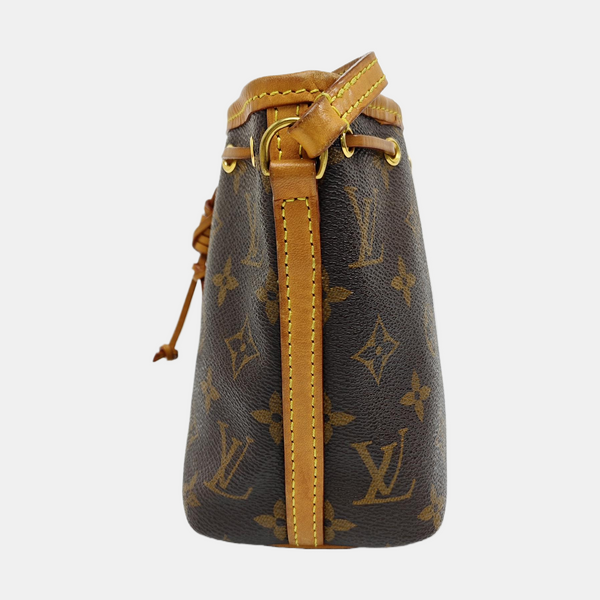 NÉONOÉ Nano Monogram Coated Canvas Brown