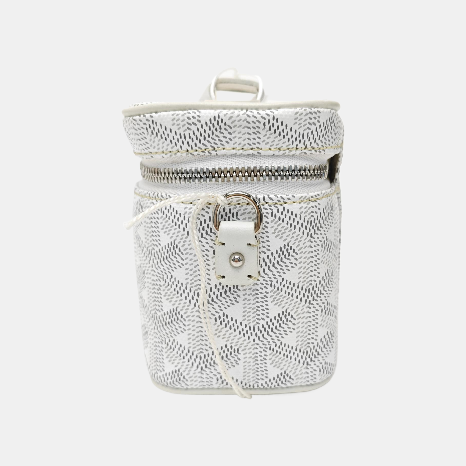 Coated Canvas Shoulder Bag Mini White