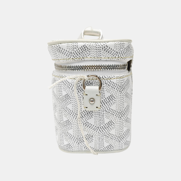 Coated Canvas Shoulder Bag Mini White