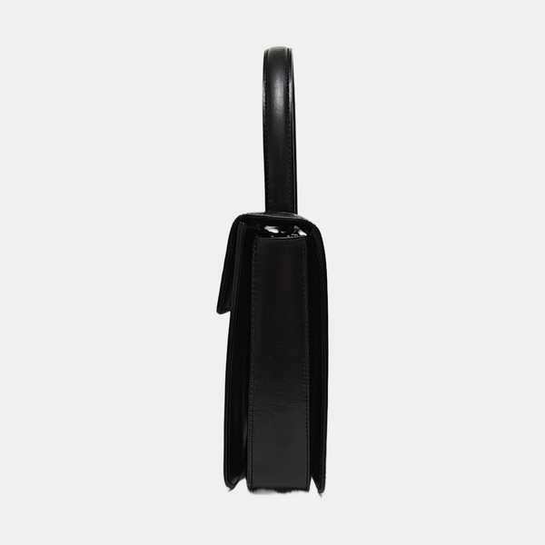 Leather Shoulder Bag Black