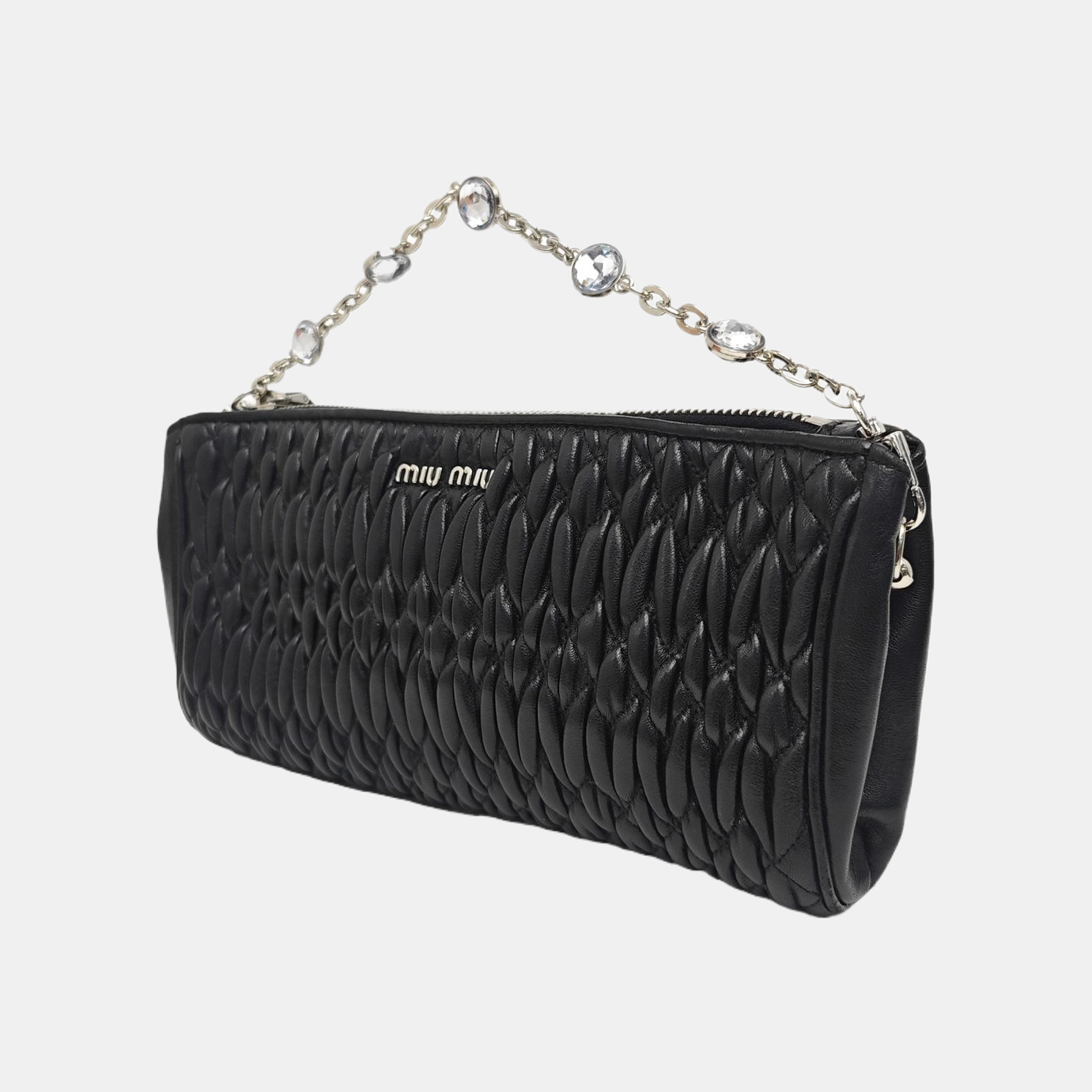 Matelassé Quilted Lambskin Black