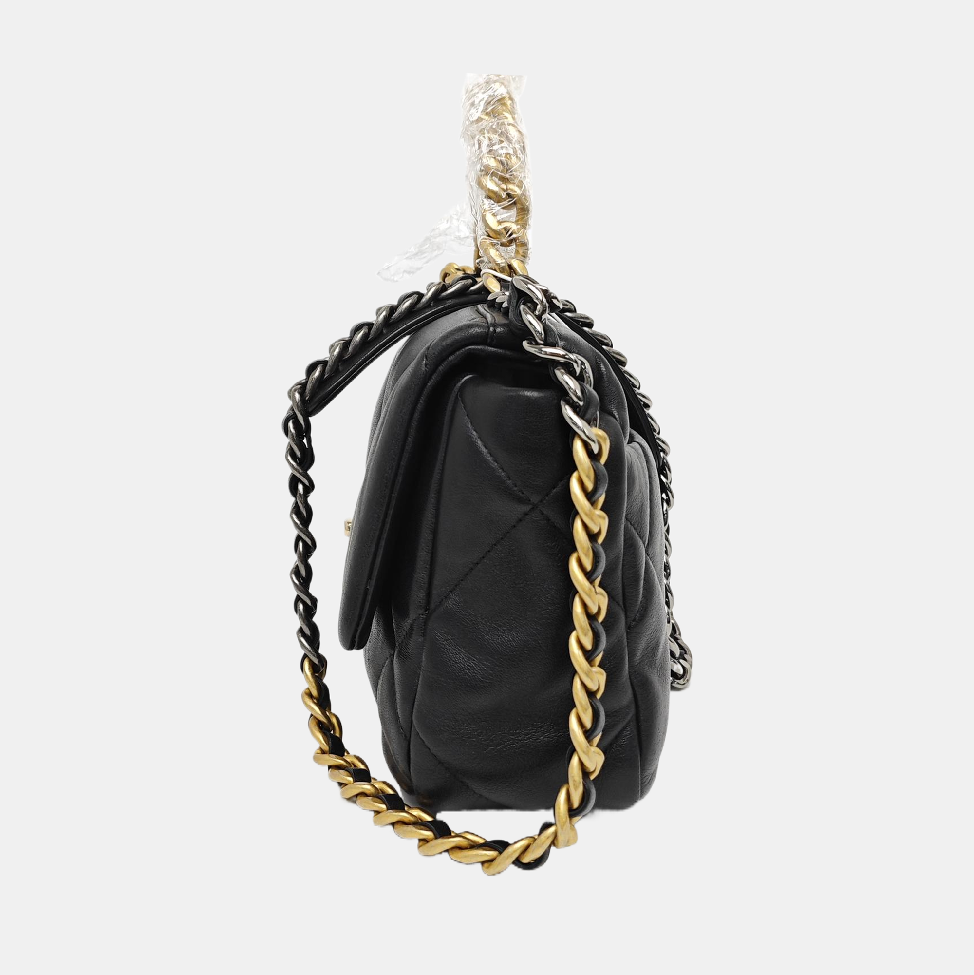 CHANEL 19 Small Quilted Lambskin Black