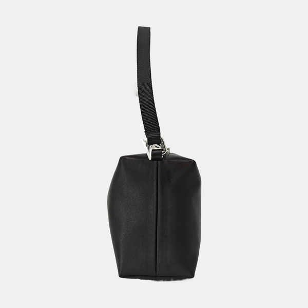 Fabric Top Handle Bag Black