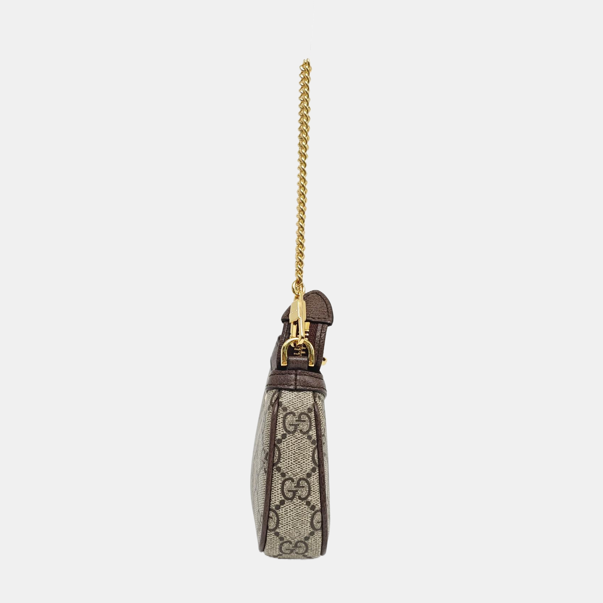 Ophidia Mini Monogram Coated Canvas Beige